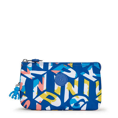 Creativity Large Printed Pouch - Kipling Neon