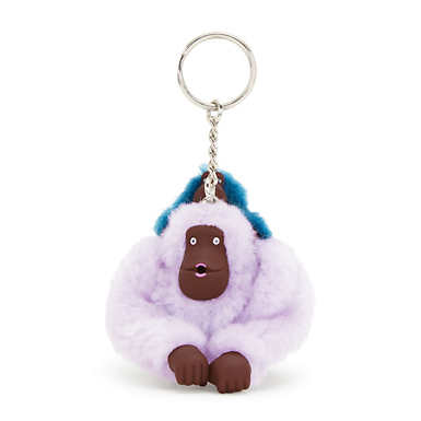 Mom and Baby Sven Monkey Keychain - Lilac Joy