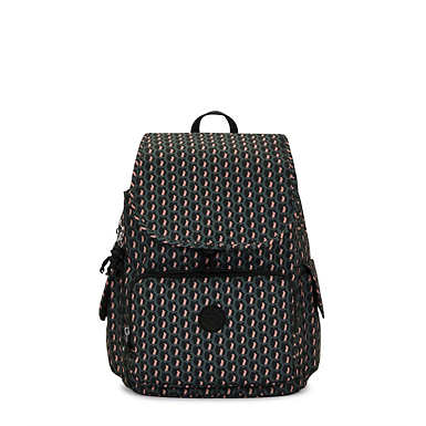 City Pack Printed Backpack - 3D K Pink