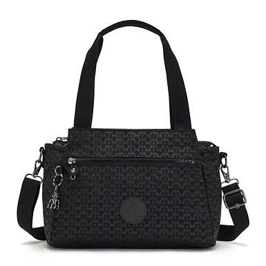 Elysia Printed Shoulder Bag - Signature Embossed