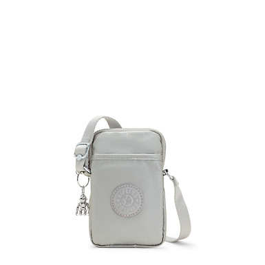 Tally Metallic Crossbody Phone Bag - Bright Metallic