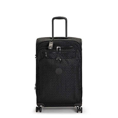 Youri Spin Medium Printed 4 Wheeled Rolling Luggage - Signature Embossed