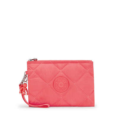 Fancy Quilted Wristlet  - Cosmic Pink Quilt