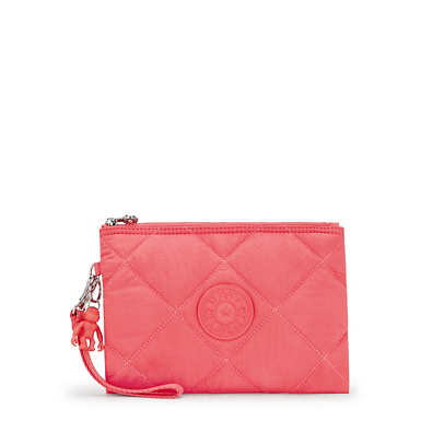 Fancy Quilted Wristlet  - Cosmic Pink Quilt
