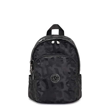 Delia Printed Backpack - Black 3D K JQ