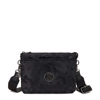 Riri Large Printed Crossbody Bag - Black 3D K JQ