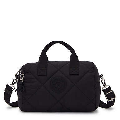 Bina Medium Quilted Shoulder Bag - Cosmic Black Quilt